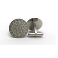 Traditional Shape Sterling Silver Cuff Links w/ Standard Bullet Back